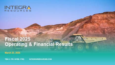 Integra Resources Corporate Presentation